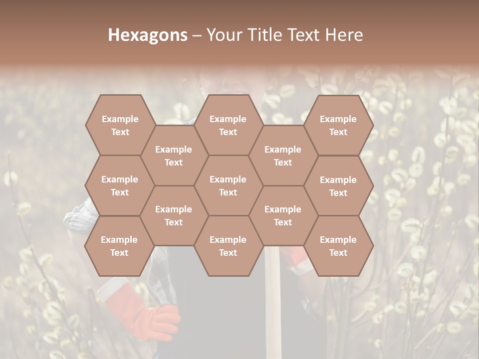 Spring Chequered Gloves PowerPoint Template