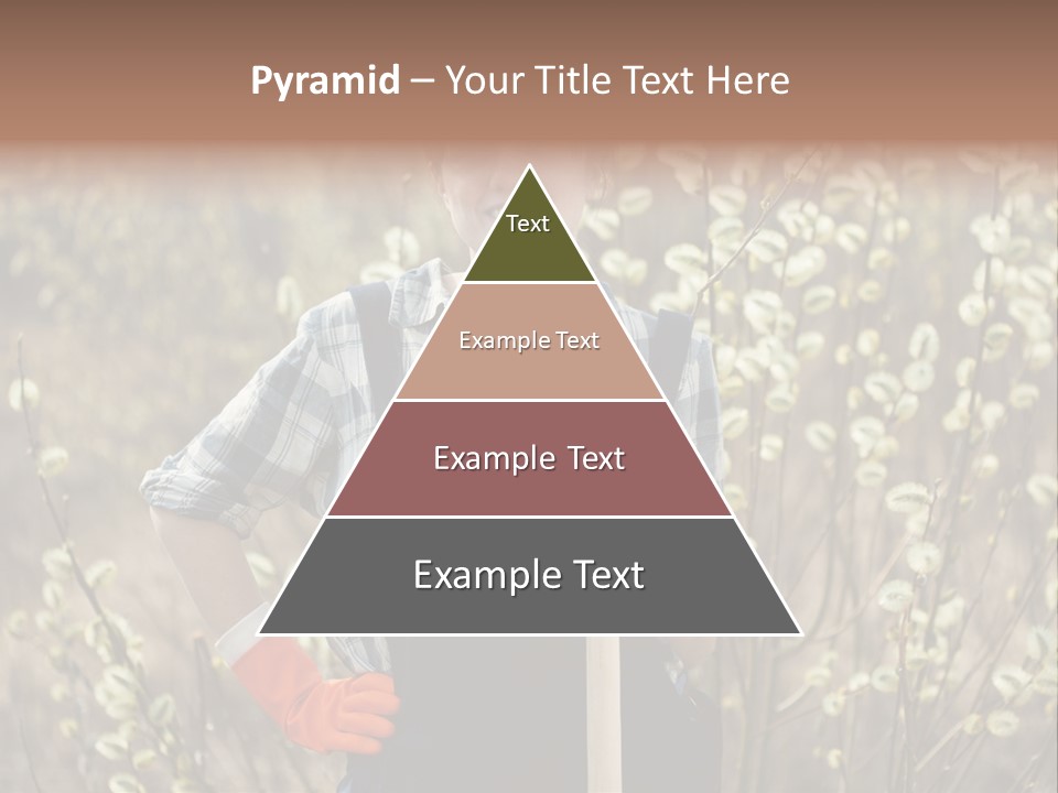 Spring Chequered Gloves PowerPoint Template