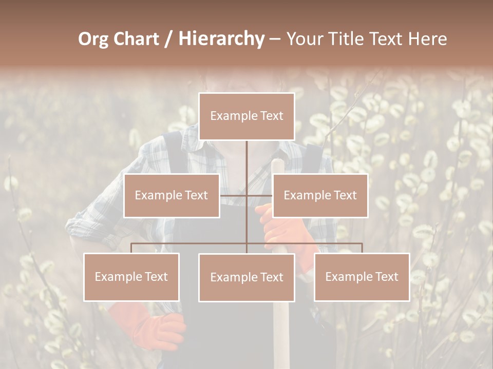 Spring Chequered Gloves PowerPoint Template