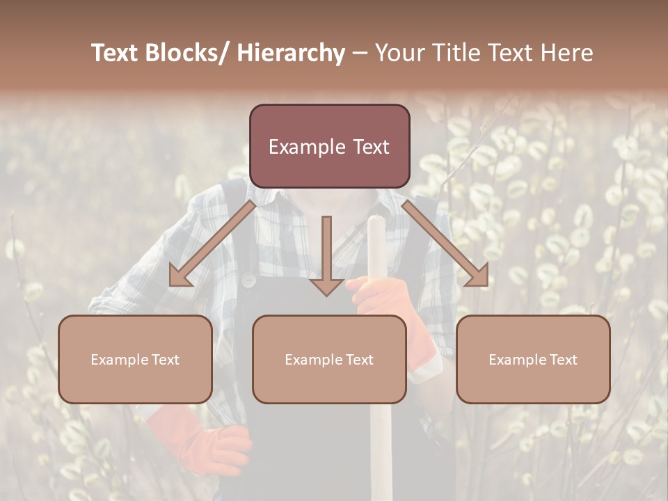 Spring Chequered Gloves PowerPoint Template