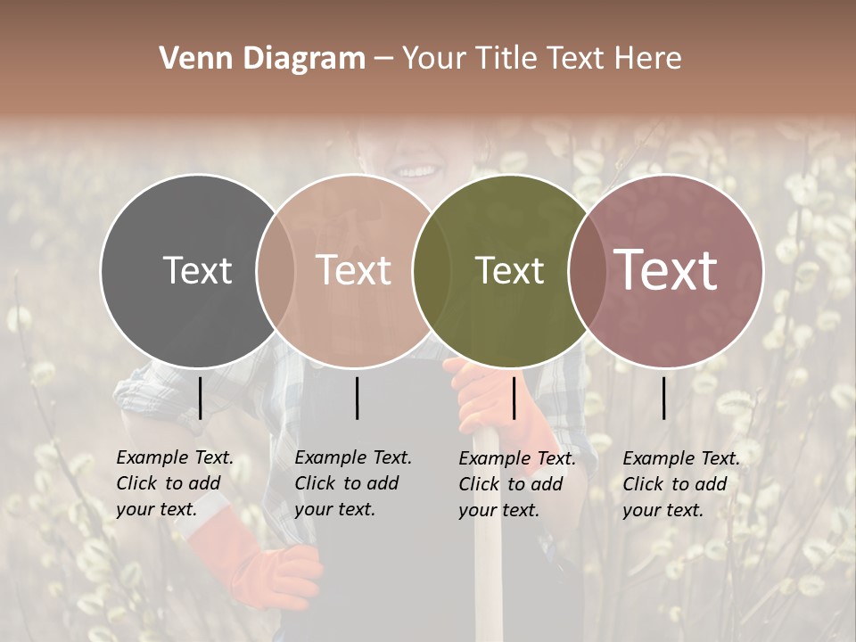 Spring Chequered Gloves PowerPoint Template