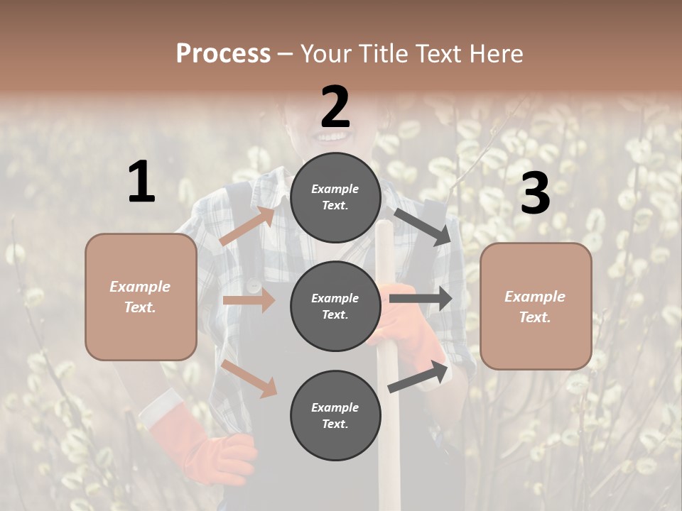 Spring Chequered Gloves PowerPoint Template