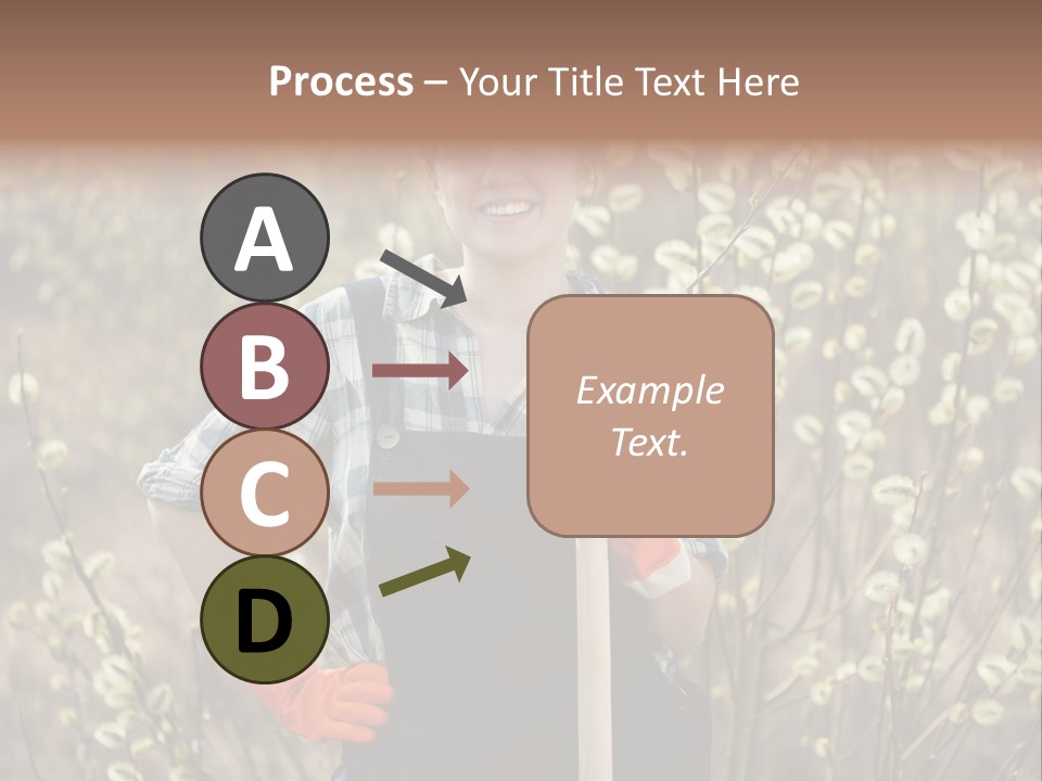 Spring Chequered Gloves PowerPoint Template