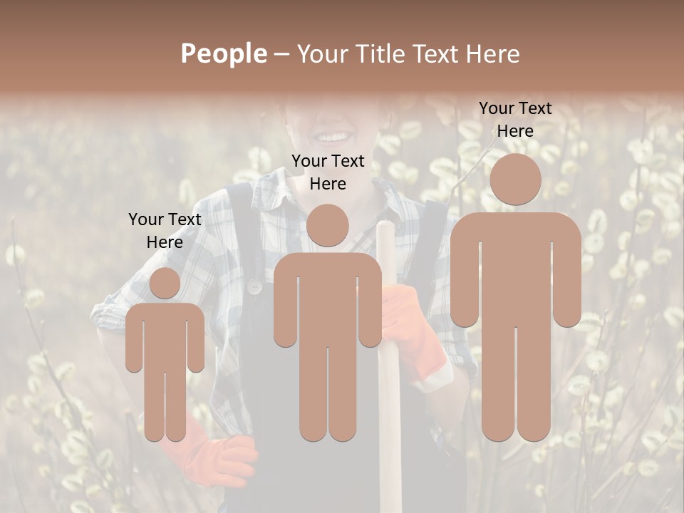 Spring Chequered Gloves PowerPoint Template