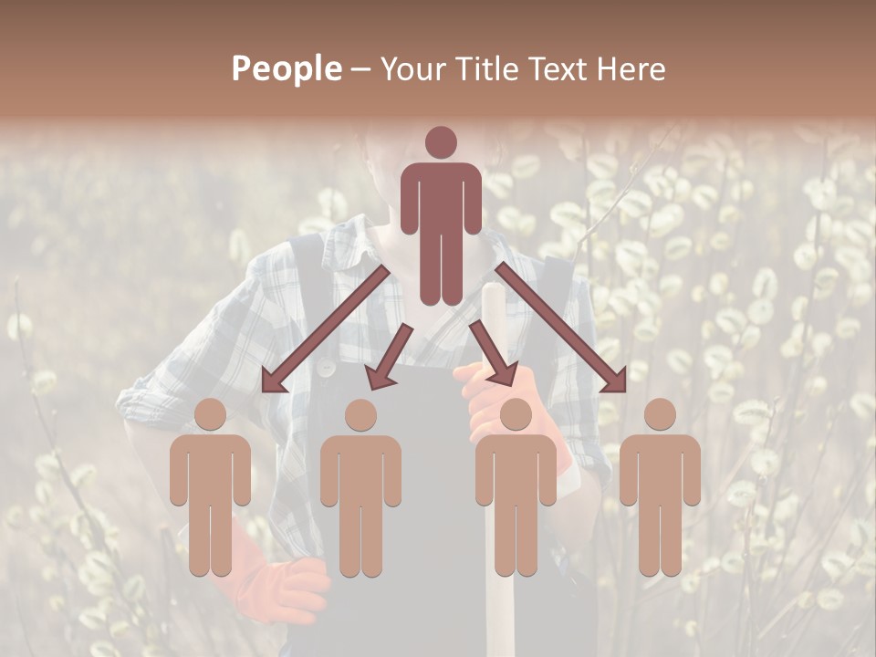 Spring Chequered Gloves PowerPoint Template