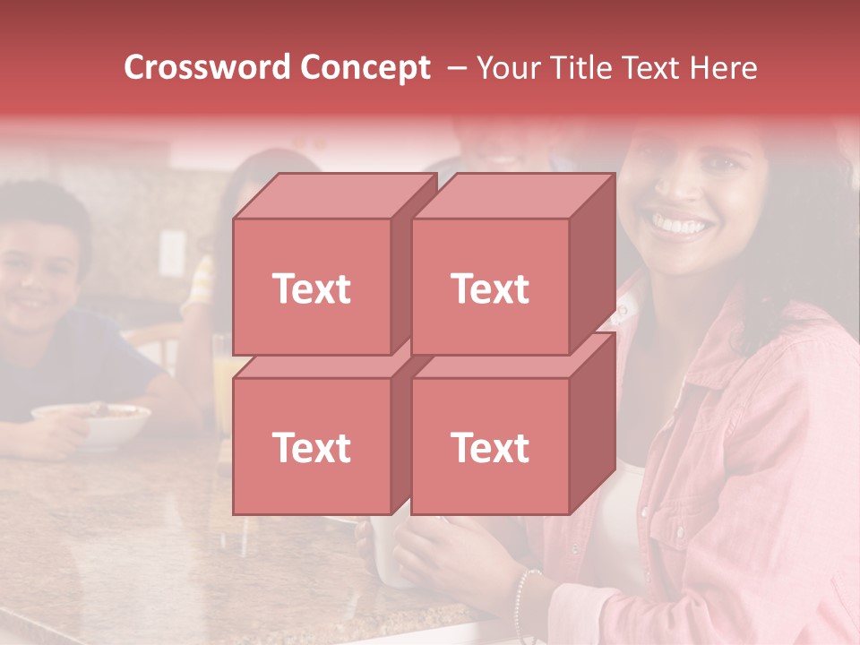 Portrait Drink Coffee PowerPoint Template