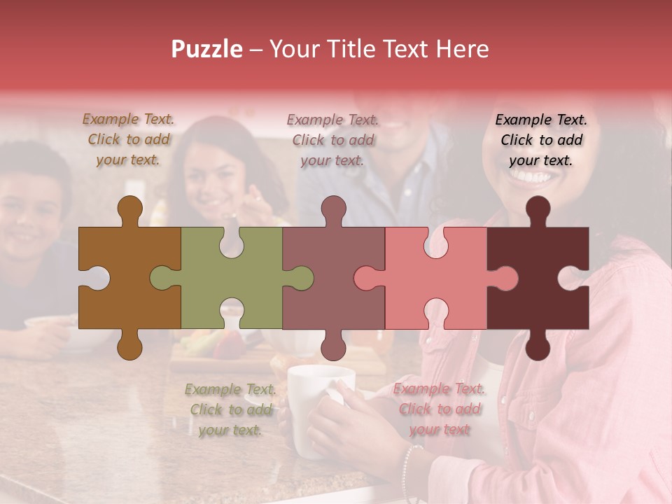 Portrait Drink Coffee PowerPoint Template