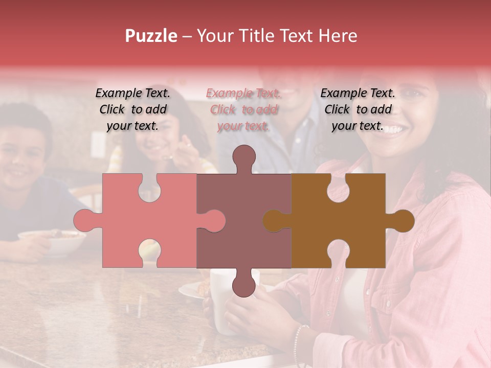 Portrait Drink Coffee PowerPoint Template