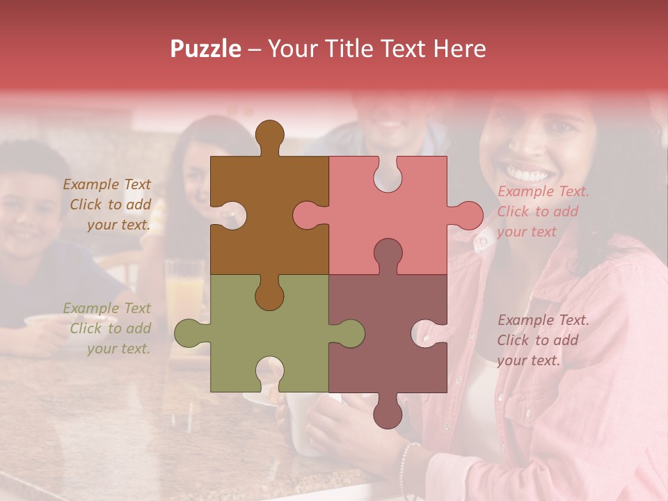 Portrait Drink Coffee PowerPoint Template