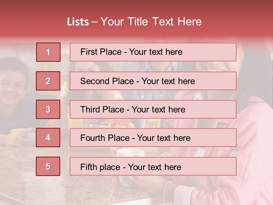 Portrait Drink Coffee PowerPoint Template
