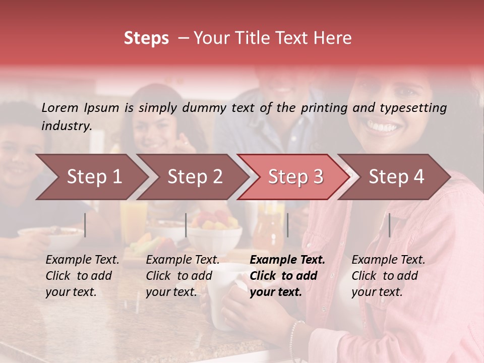 Portrait Drink Coffee PowerPoint Template