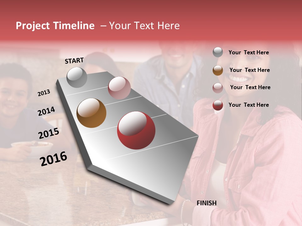 Portrait Drink Coffee PowerPoint Template