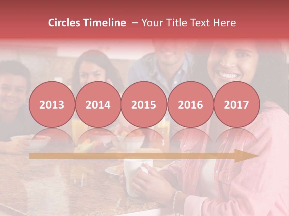 Portrait Drink Coffee PowerPoint Template