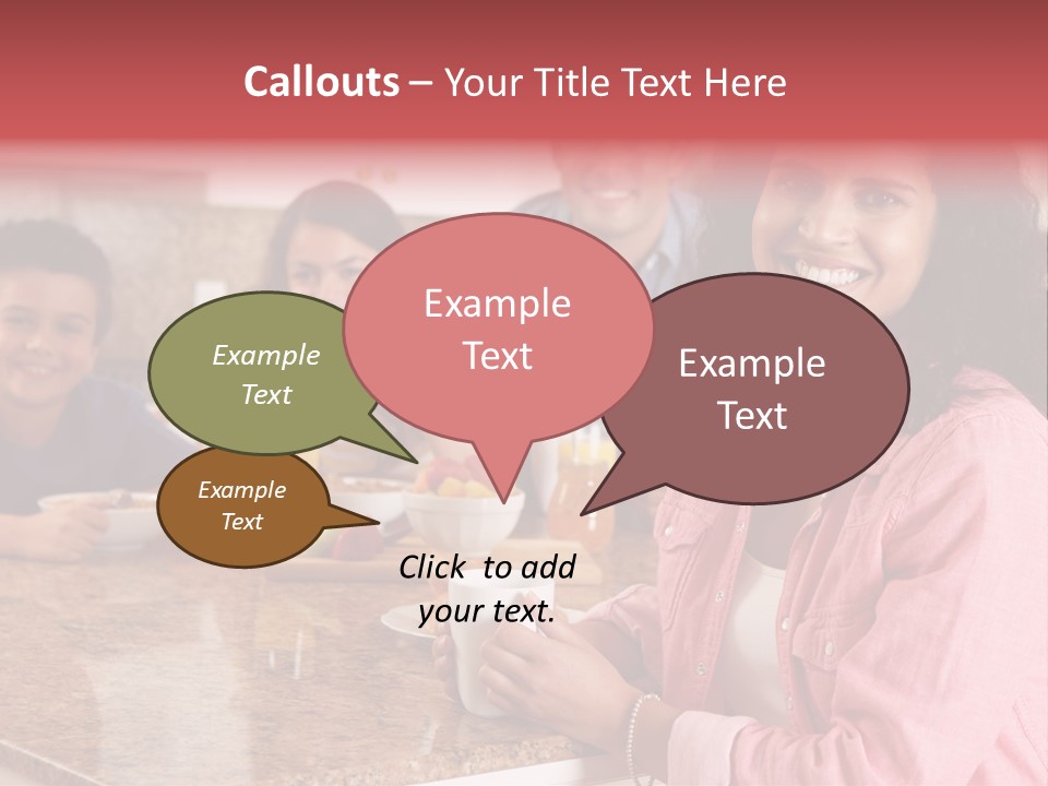 Portrait Drink Coffee PowerPoint Template