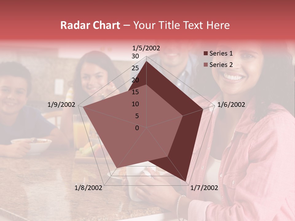 Portrait Drink Coffee PowerPoint Template