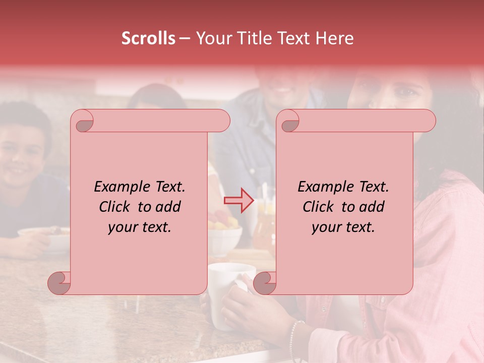 Portrait Drink Coffee PowerPoint Template