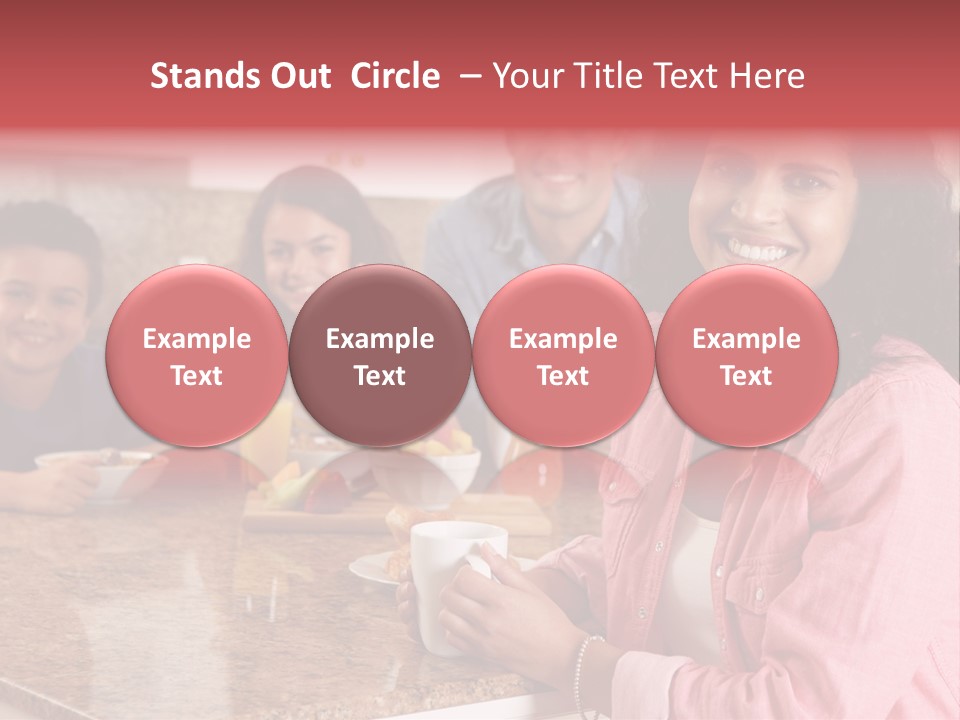 Portrait Drink Coffee PowerPoint Template