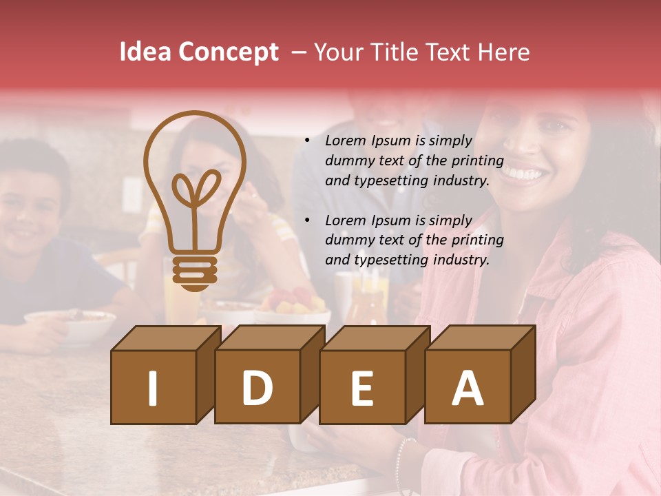 Portrait Drink Coffee PowerPoint Template