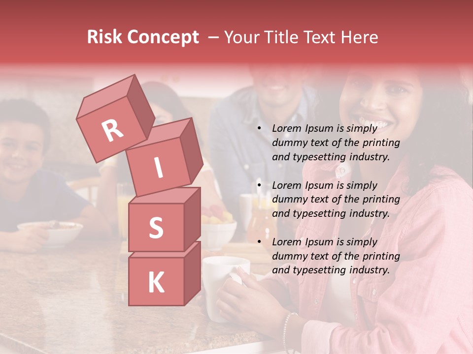 Portrait Drink Coffee PowerPoint Template