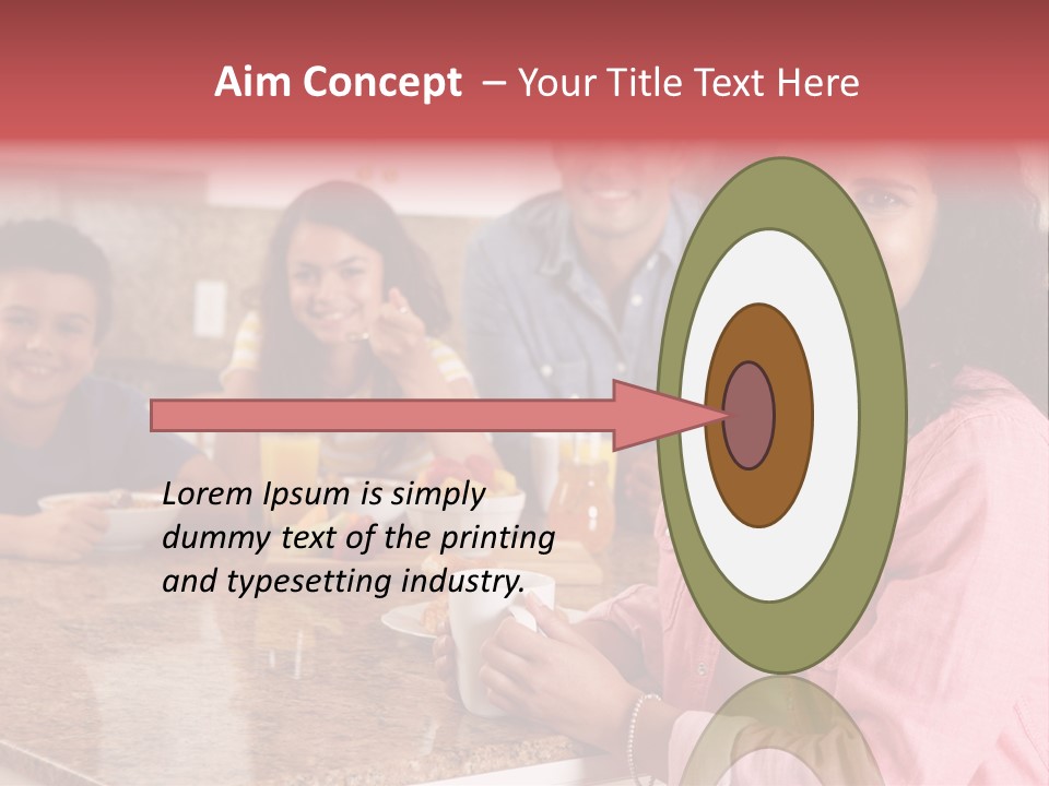 Portrait Drink Coffee PowerPoint Template