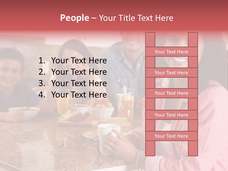 Portrait Drink Coffee PowerPoint Template