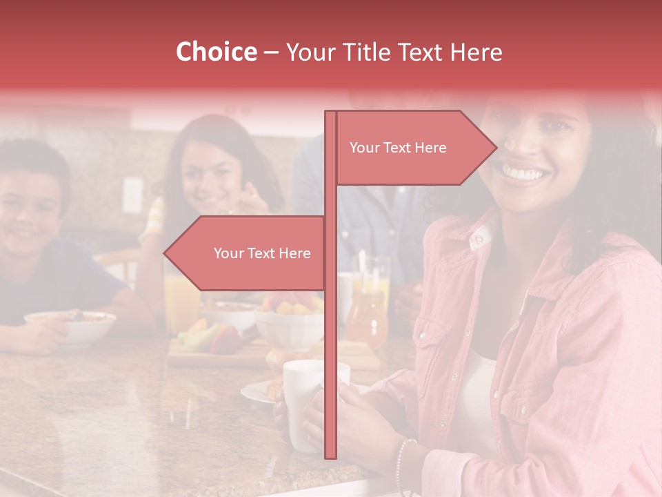 Portrait Drink Coffee PowerPoint Template