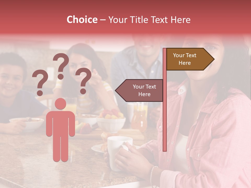 Portrait Drink Coffee PowerPoint Template