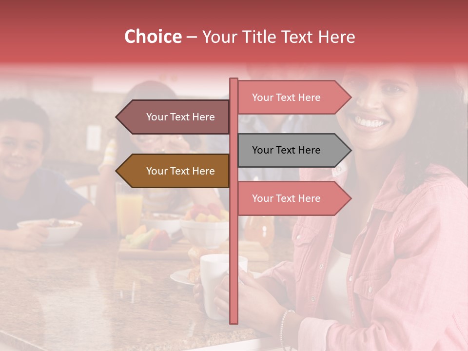 Portrait Drink Coffee PowerPoint Template