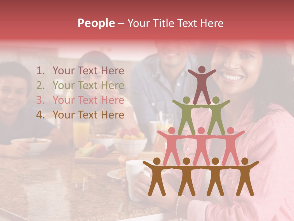 Portrait Drink Coffee PowerPoint Template