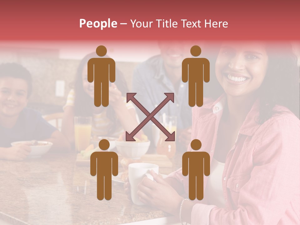 Portrait Drink Coffee PowerPoint Template