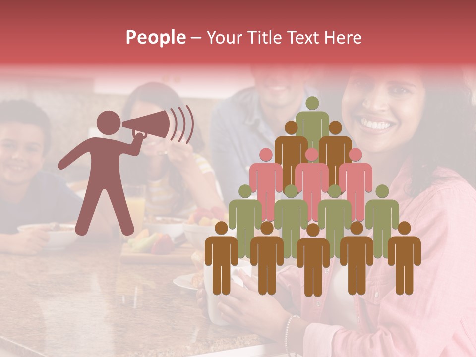 Portrait Drink Coffee PowerPoint Template