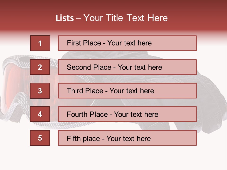 Merchandise Sports Plastic PowerPoint Template
