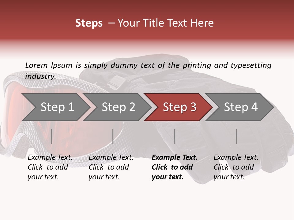 Merchandise Sports Plastic PowerPoint Template