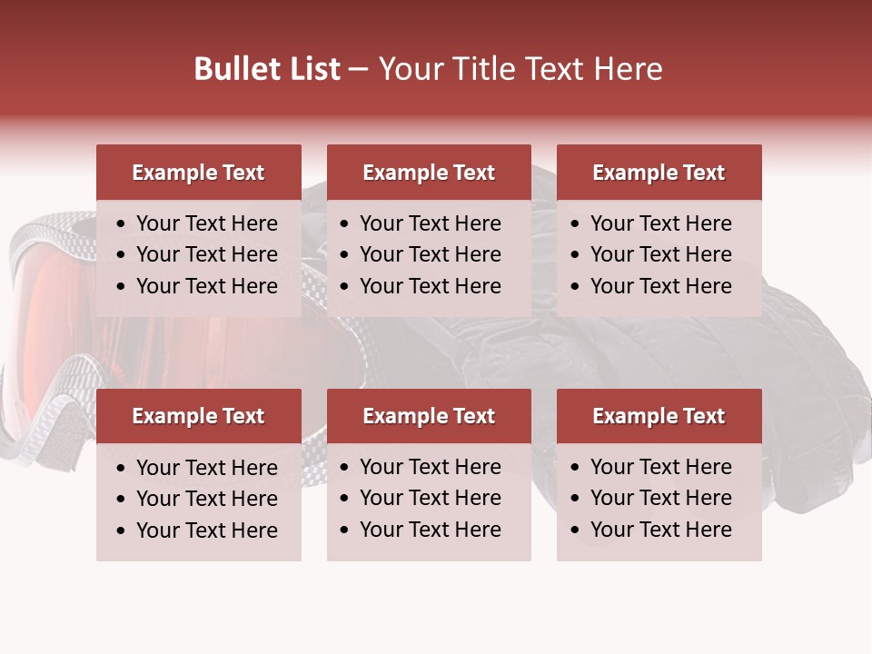 Merchandise Sports Plastic PowerPoint Template