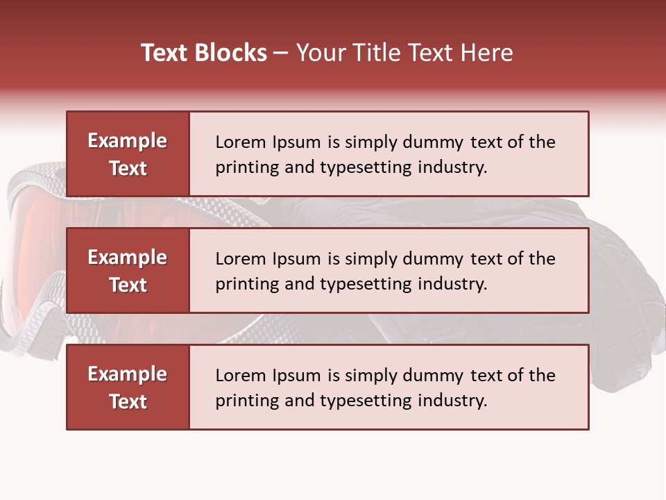 Merchandise Sports Plastic PowerPoint Template