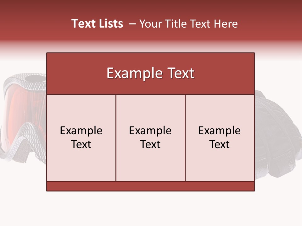 Merchandise Sports Plastic PowerPoint Template