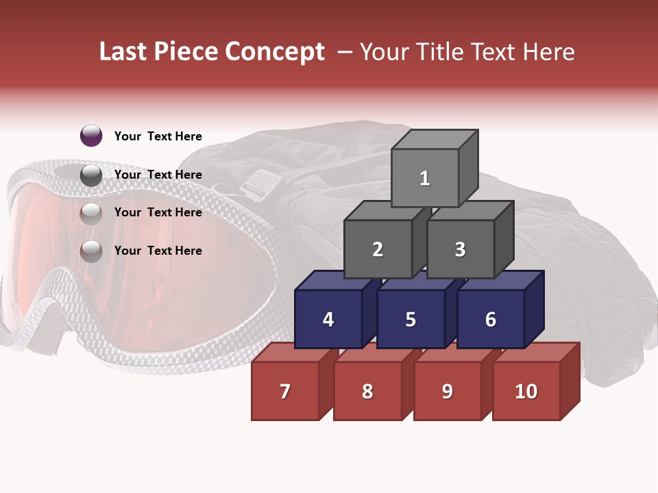 Merchandise Sports Plastic PowerPoint Template