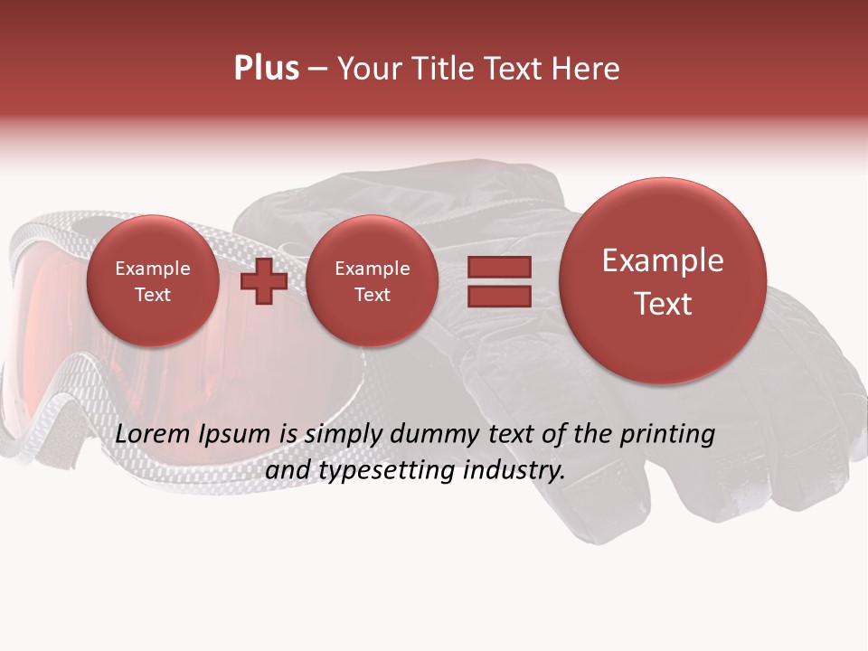Merchandise Sports Plastic PowerPoint Template