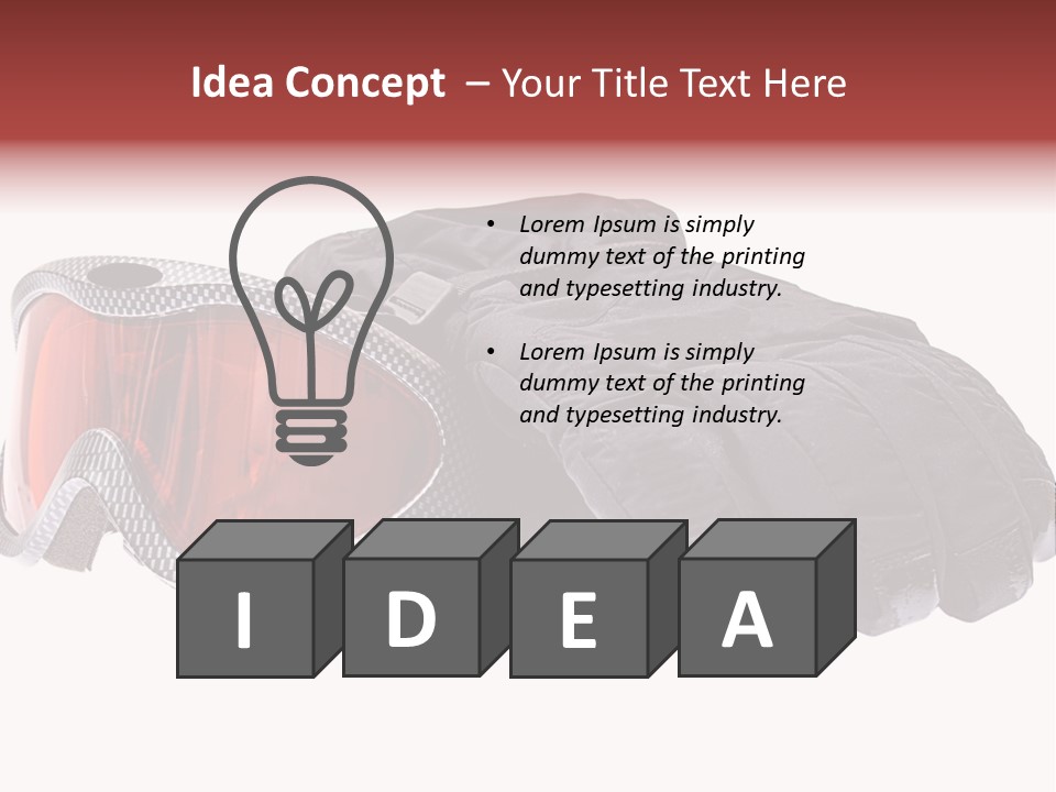 Merchandise Sports Plastic PowerPoint Template