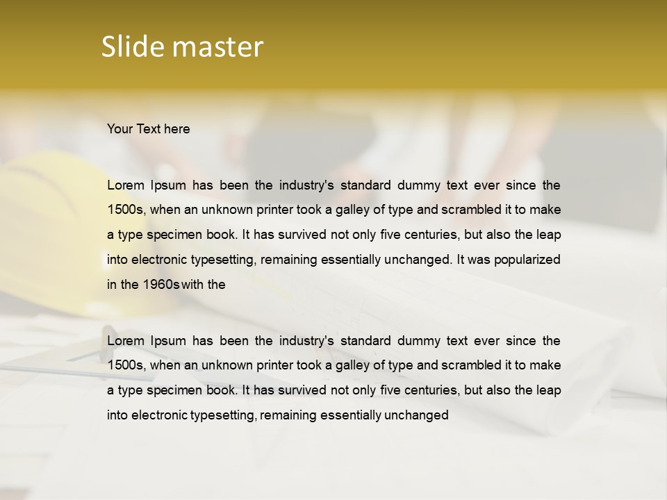 A Group Of People Working On A Construction Project PowerPoint Template