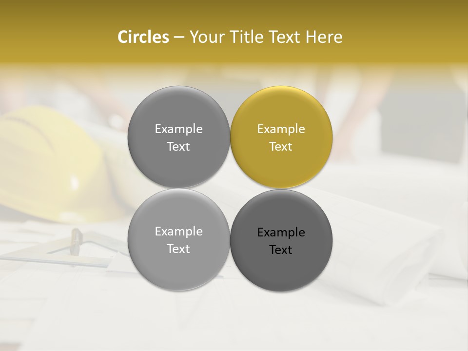 A Group Of People Working On A Construction Project PowerPoint Template