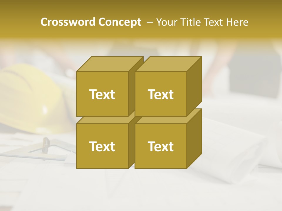 A Group Of People Working On A Construction Project PowerPoint Template