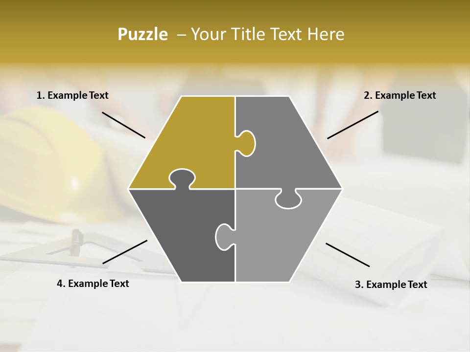 A Group Of People Working On A Construction Project PowerPoint Template