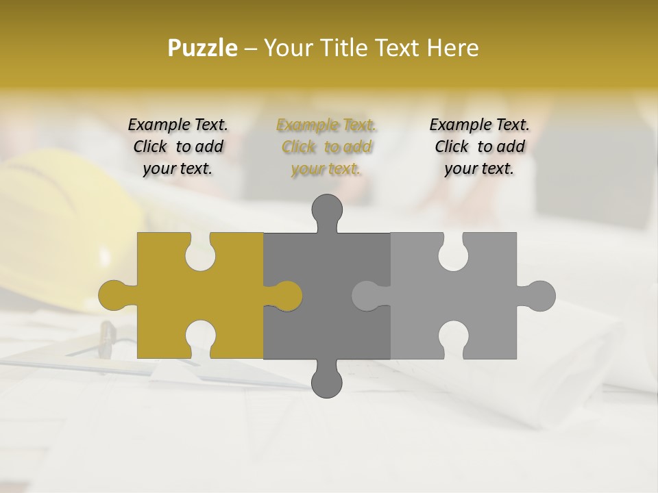 A Group Of People Working On A Construction Project PowerPoint Template