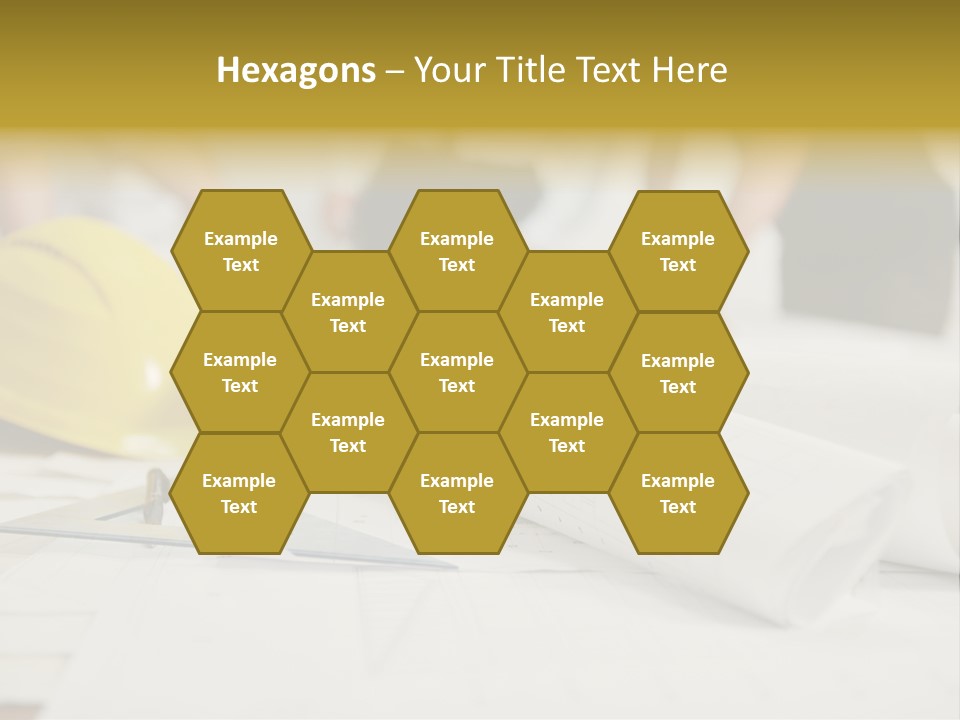 A Group Of People Working On A Construction Project PowerPoint Template