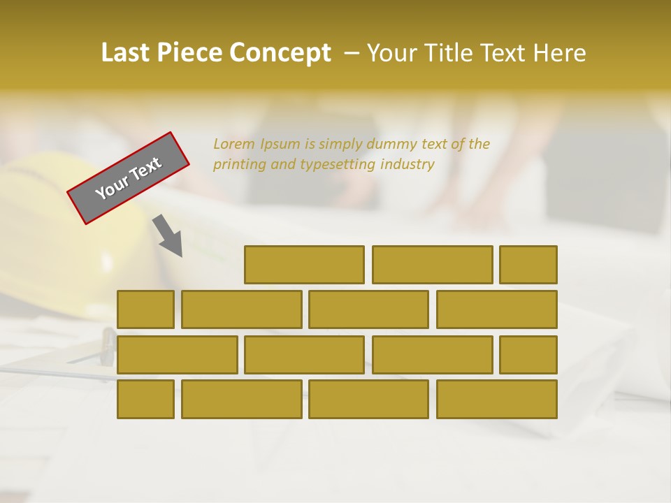 A Group Of People Working On A Construction Project PowerPoint Template