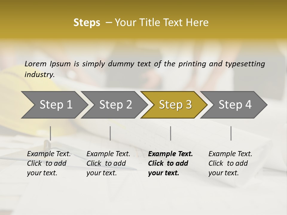 A Group Of People Working On A Construction Project PowerPoint Template