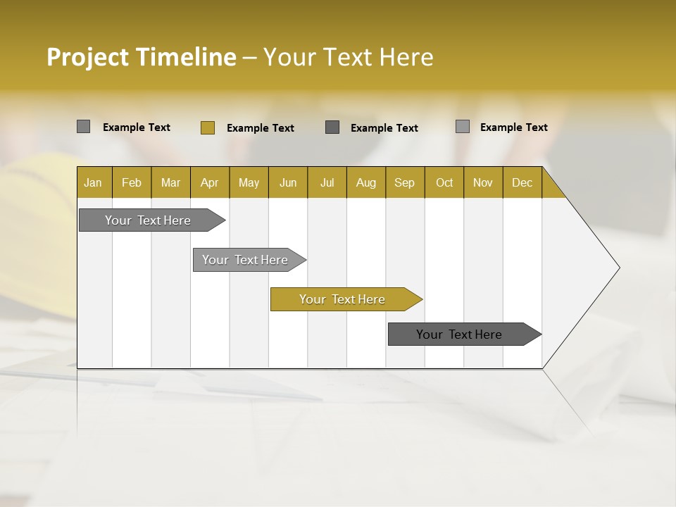 A Group Of People Working On A Construction Project PowerPoint Template