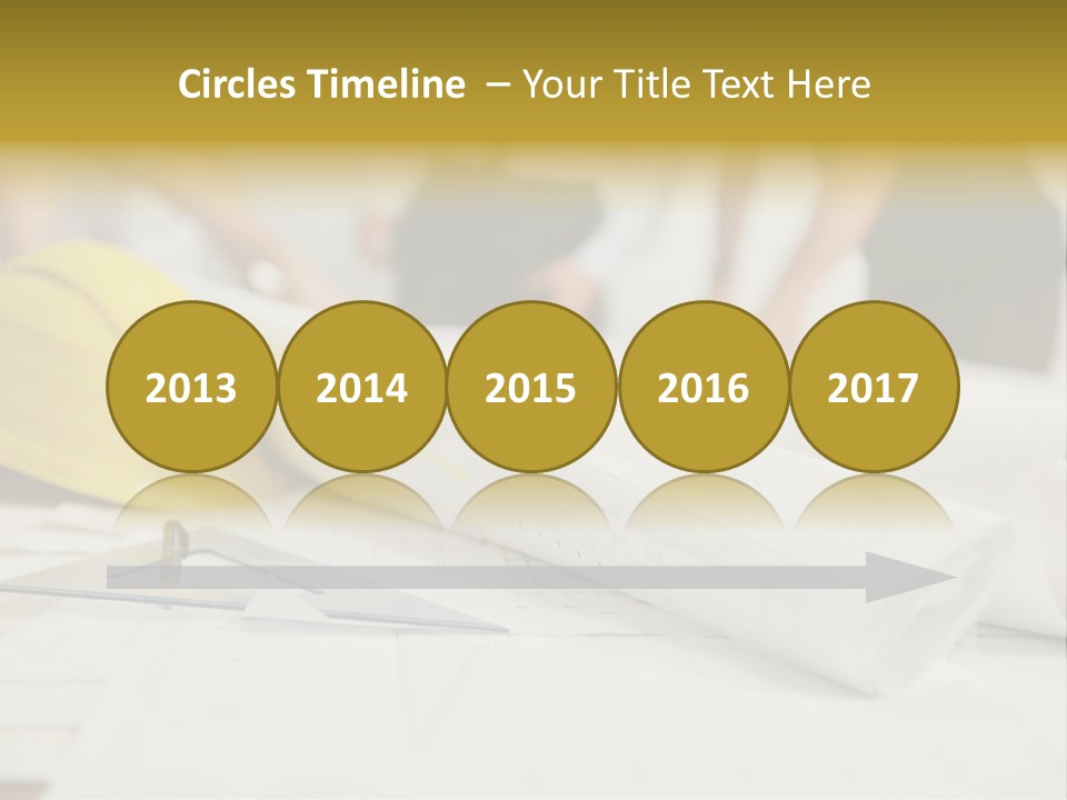 A Group Of People Working On A Construction Project PowerPoint Template