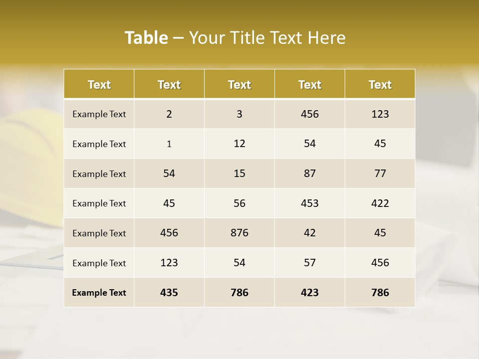 A Group Of People Working On A Construction Project PowerPoint Template
